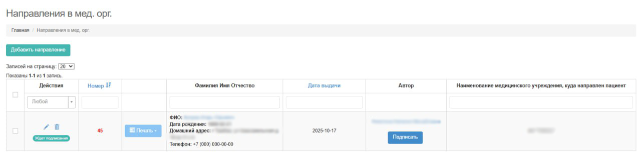 Направления